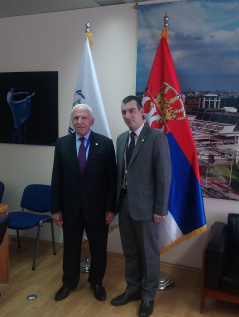 15 October 2019 The Head of the National Assembly Delegation to IPU Dr Vladimir Orlic and the Head of the Palestinian delegation Azzam al-Ahmad